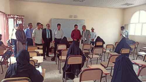 الشقي يدشن امتحانات الفصل الدراسي الأول في جامعة أبين