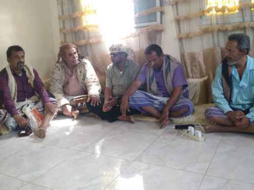 قيادة انتقالي لودر تزور أهالي شهداء أحداث المديرية الأخيرة