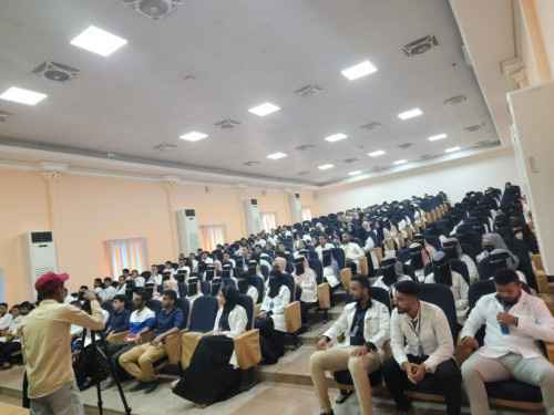 الاتحاد العام لطلاب جامعة عدن ينظم فعاليات الحملة التوعوية التثقيفية لصحة الفم وجمال الأسنان في كلية طب الأسنان&nbsp;