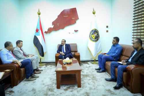 اللواء بن بريك يستقبل رئيس بعثة اللجنة الدولية للصليب الأحمر بالعاصمة عدن