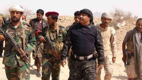 قيادة انتقالي شبوة تتفقد عددا من المواقع العسكرية في المصينعة&nbsp;