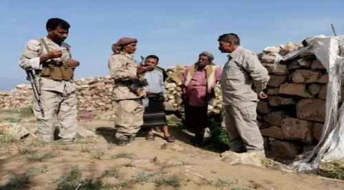 العميد الهدف يتفقد مواقع الأبطال المرابطين من اللواء المشاة الثاني بجبهة الضالع