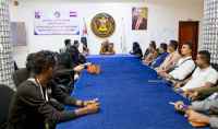 الجعدي يلتقي رئيس المجلس التنسيقي لمنظمات المجتمع المدني بحضرموت وعددا من رؤساء المؤسسات والمنظمات