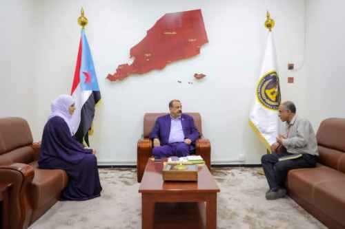 اللواء بن بريك يناقش الوضع التعليمي العام في محافظة لحج ومدينة السلام