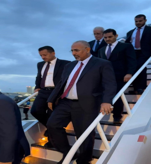 شاهد موكب استقبال الرئيس الزُبيدي في مطار جون إف كينيدي الدولي بنيويورك 1 6507cbe961deb