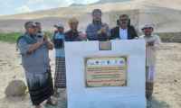 محافظ سقطرى يضع حجر الأساس لمبنى المحجر الزراعي ويفتتح مخيم محمية ديحمري البحرية