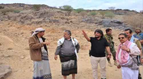 بن لكسر يزور الجبهة الأمامية في مديرية بيحان