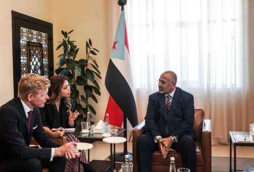 الرئيس الزُبيدي يناقش مع المبعوث الأممي جهود إعادة إحياء مسار السلام والعملية السياسية &nbsp;