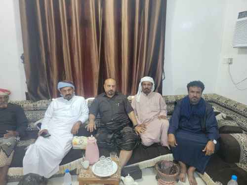 الشيخ ناصر الصيعري يقدم واجب العزاء في استشهاد محمد المرهبي بالعاصمة عدن&nbsp;