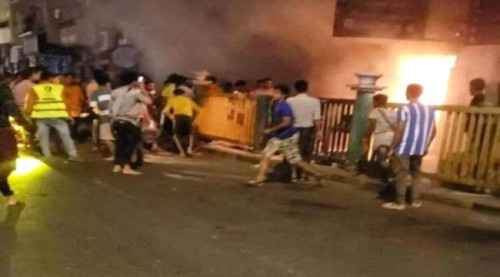 اندلاع حريق في أحد المطاعم الشعبية بالعاصمة عدن