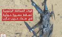 قوات العمالقة الجنوبية تسقط مسيرة حوثية في حريب جنوب مأرب 