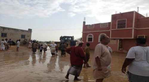 سيول جارفة وأمطار غزيرة بوادي حضرموت