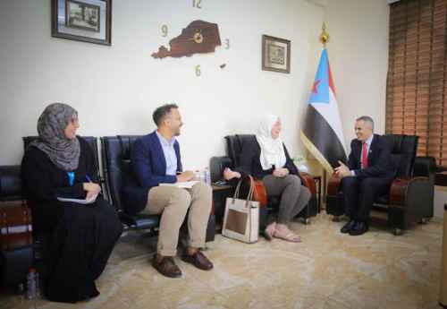 &nbsp;نائب رئيس الهيئة الوطنية للإعلام الجنوبي يلتقي وفد مكتب المبعوث الدولي بالعاصمة عدن
