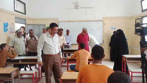 انتقالي أبين يدشن امتحانات الثانوية العامة للعام الجاري في المحافظة