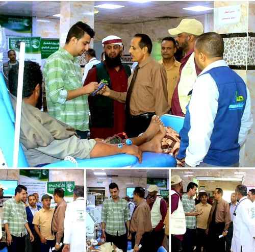 وكيل محافظة الضالع يشيد بالدور الانساني لمركز الملك سلمان 