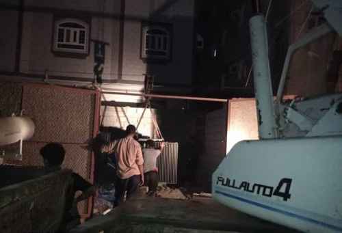إنزال محول كهربائي إلى (بلوك خمسة) في الممدارة بعد تلف المحول السابق
