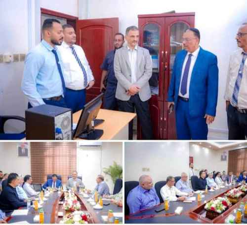 السلطة المحلية بالعاصمة عدن ومصلحة الجمارك يبحثان التسهيلات اللازمة للموردين وسُبل تطوير عمل الأنظمة الآلية