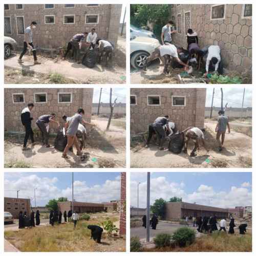 كلية ردفان الجامعية تنظم حملة&nbsp;نظافة لمساحات الكلية
