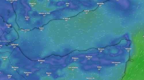 تحذير من أمطار رعدية غزيرة على العاصمة عدن