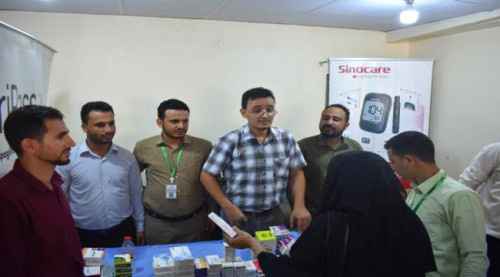 تدشين المخيم الطبي المجاني لمرضى السكر بالعاصمة عدن