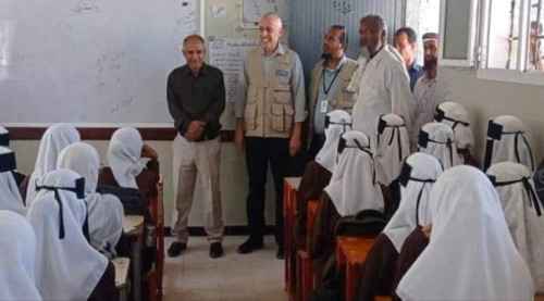 وفد أممي يتفقد القطاع التعليمي في لحج &rlm;