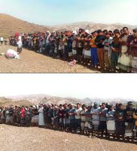 موكب جنائزي مهيب.. تشييع جثمان الشهيد بسام العُمري في ردفان