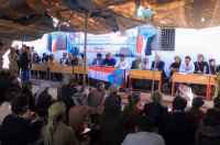 فريق التواصل بالانتقالي يعقد لقاءً موسعًا مع قيادة المجلس والسلطة المحلية ووجهاء مديرية الطلح