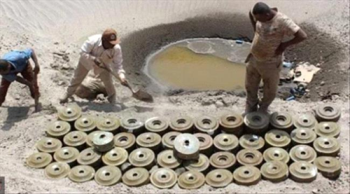مسام يعلن عن انتزاع أكثر من 500 لغم و مادة متفجرة خلال إجازة عيد الفطر