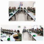 العميد الربيعي يترأس اجتماعاً أمنياً لقادة القطاعات ومديري الإدارات في قوات حزام العاصمة عدن