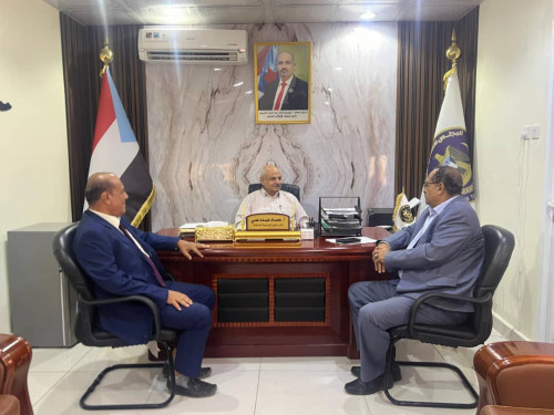نائب رئيس الجمعية الوطنية يبحث مع نائب محافظ لحج أوضاع المحافظة
