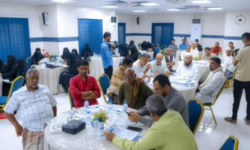منسقية انتقالي بجامعة حضرموت تنظم ورشة عمل حول العمل النقابي في حضرموت 