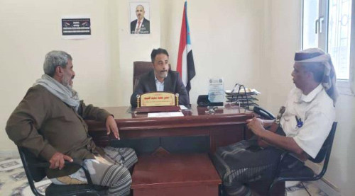 رئيس انتقالي أبين يلتقي مدير عام الوضيع ورئيس نيابة الاستئناف بالمحافظة