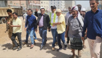 مدير عام المنصورة يتفقد مشروع إعادة تأهيل شارع الخمسين