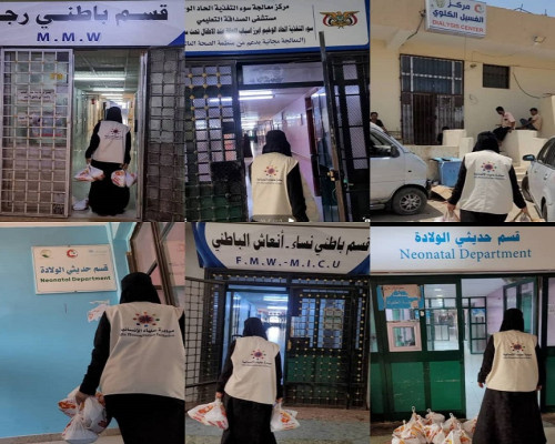 بدعم من مبادرة "عُليا" الإنسانية.. مبادرة الإعلامي العبيدي توزع ألف وجبة غذائية على مستشفيات عدن