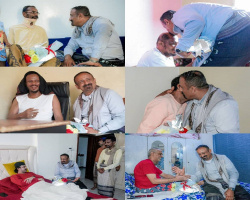 الوكيل النوبة يُنفّذ زيارات عيدية للجرحى المقعدين في منازلهم بالعاصمة عدن