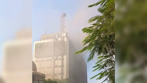 مصر.. اندلاع حريق كبير في "سنترال رمسيس" بالقاهرة 
