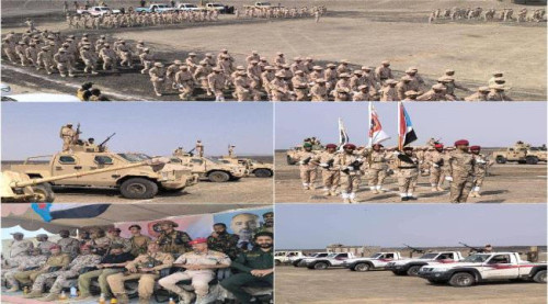 بعرض عسكري مهيب.. وحدات اللواء الثاني دعم وإسناد تجسد الجاهزية القتالية العالية