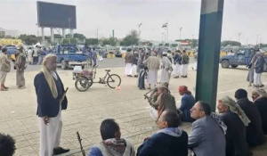 مليشيا الحوثي تعتدي على اعتصام مشايخ خولان في صنعاء وتعتقل عدداً منهم 