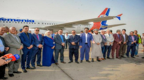مطار عدن الدولي يشهد انضمام طائرة جديدة لأسطول الخطوط الجوية 