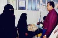 انتقالي أبين يتفقد مركز معالجة الإسهالات بمستشفى زنجبار