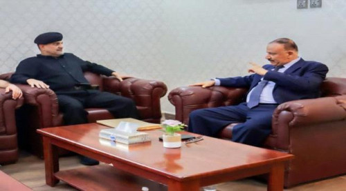الوزير حُميد يبحث مع اللواء شلال شائع خطط حماية المنافذ من التهريب والإرهاب
