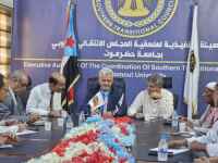 فريق التوجيه والرقابة الرئاسي يعقد لقاءً مع الهيئة التنفيذية لمنسقية الانتقالي بجامعة حضرموت