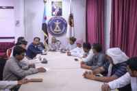 فريق التوجيه والرقابة الرئاسي يعقد لقاءً بالهيئة التنفيذية لانتقالي المهرة