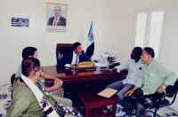 رئيس تنفيذية انتقالي أبين يناقش قضايا النقل والصحة مع مديري المكاتب المختصة