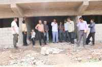 فريق التوجيه والرقابة الرئاسي يطلع على سير العمل في مشروع إعادة تأهيل ملعب نادي الصمود بالضالع