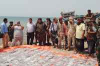ضبط كمية كبيرة من المخدرات في ساحل رأس العارة بلحج