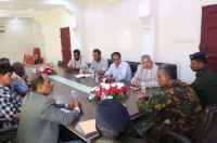 فريق التوجيه والرقابة الرئاسي يزور إدارة أمن محافظة المهرة