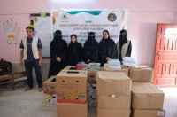 الأمانة العامة بالانتقالي توزع حقائب صحية ومدرسية للأطفال في روضة الغد بالمعلا