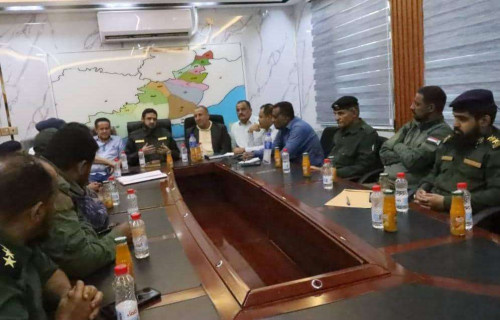 فريق التوجيه والرقابة الرئاسي يزور إدارة أمن محافظة لحج ويطلع على جهود عملها