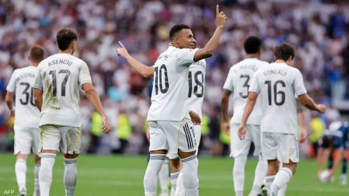 ميليتاو ومبابي يقودان ريال مدريد للفوز على إسبانيول